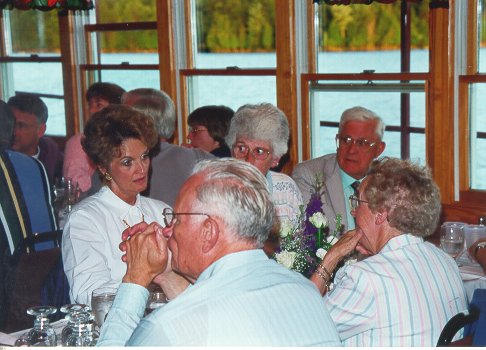 Mrs Bovee, Mrs. Parker, & Mr. Parker;  Mr. & Mrs. Streeter in foreground