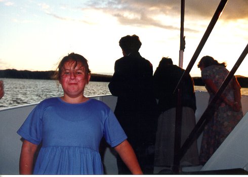 Hillary Barnard and girls at sunset